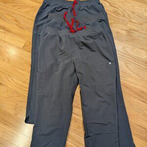 Figs Charcoal Yola High Waisted Scrub Pants XXL